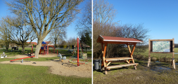 Dorfanger mit Spielplatz in Behrenwalde