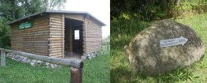 Wanderreitübernachtungsplatz in Endingen und Wegweiser zu der Fundstätte vom Endinger Riesenhirsch